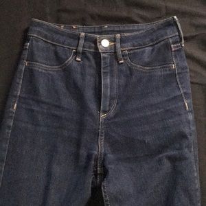 High waisted h&m blue jeans
